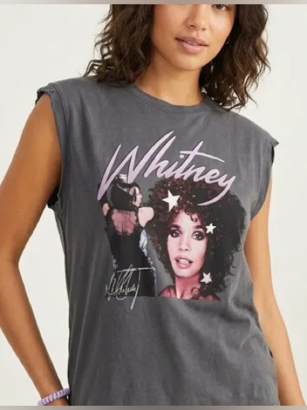 ABERCROMBIE & FITCH Whitney Houston Graphic Muscle Tee 🎤